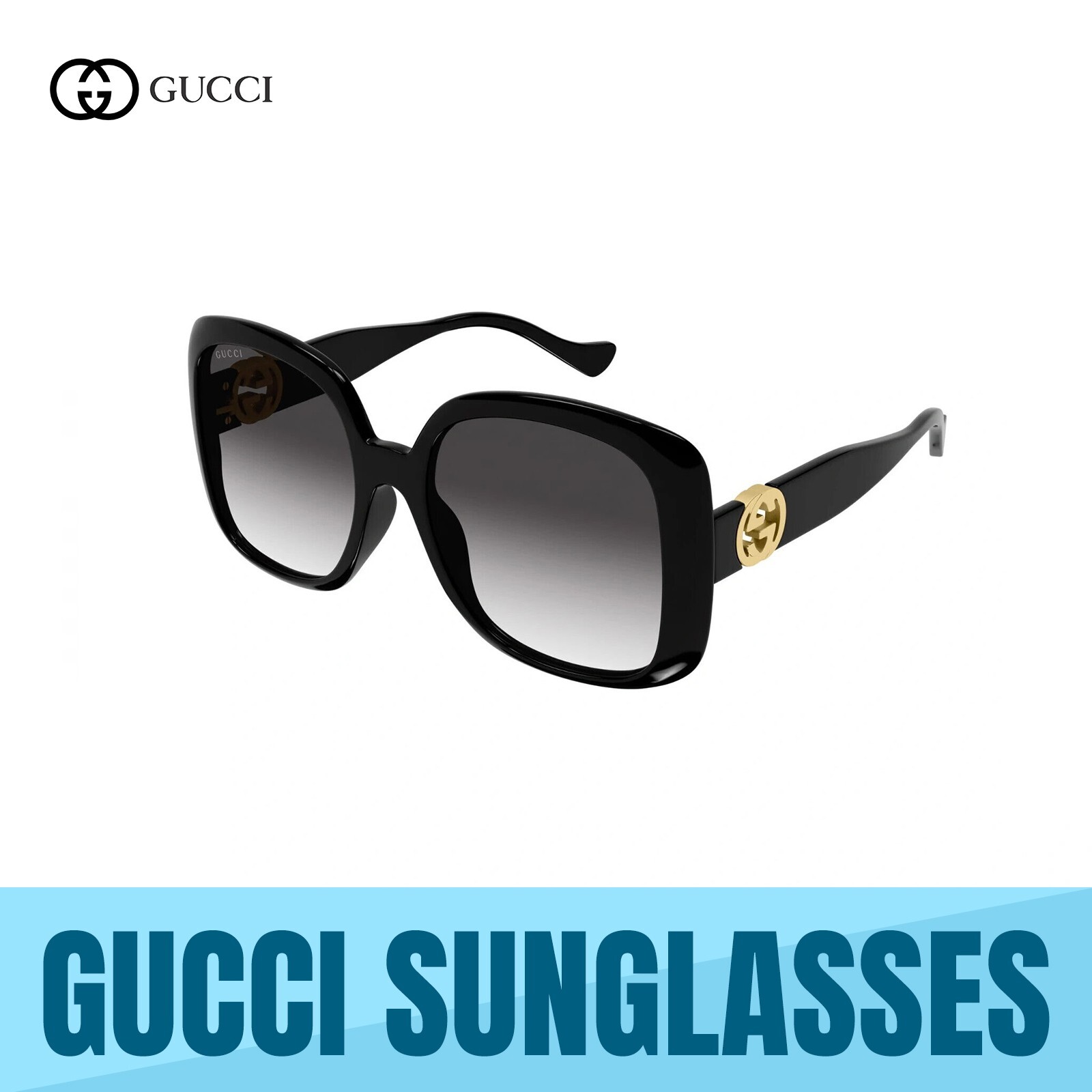 GUCCI EYEWEAR GG スクエアフレーム ゴールドトーン(ブラス) Square frame sunglasses in gold-toned metal | GUCCI® US