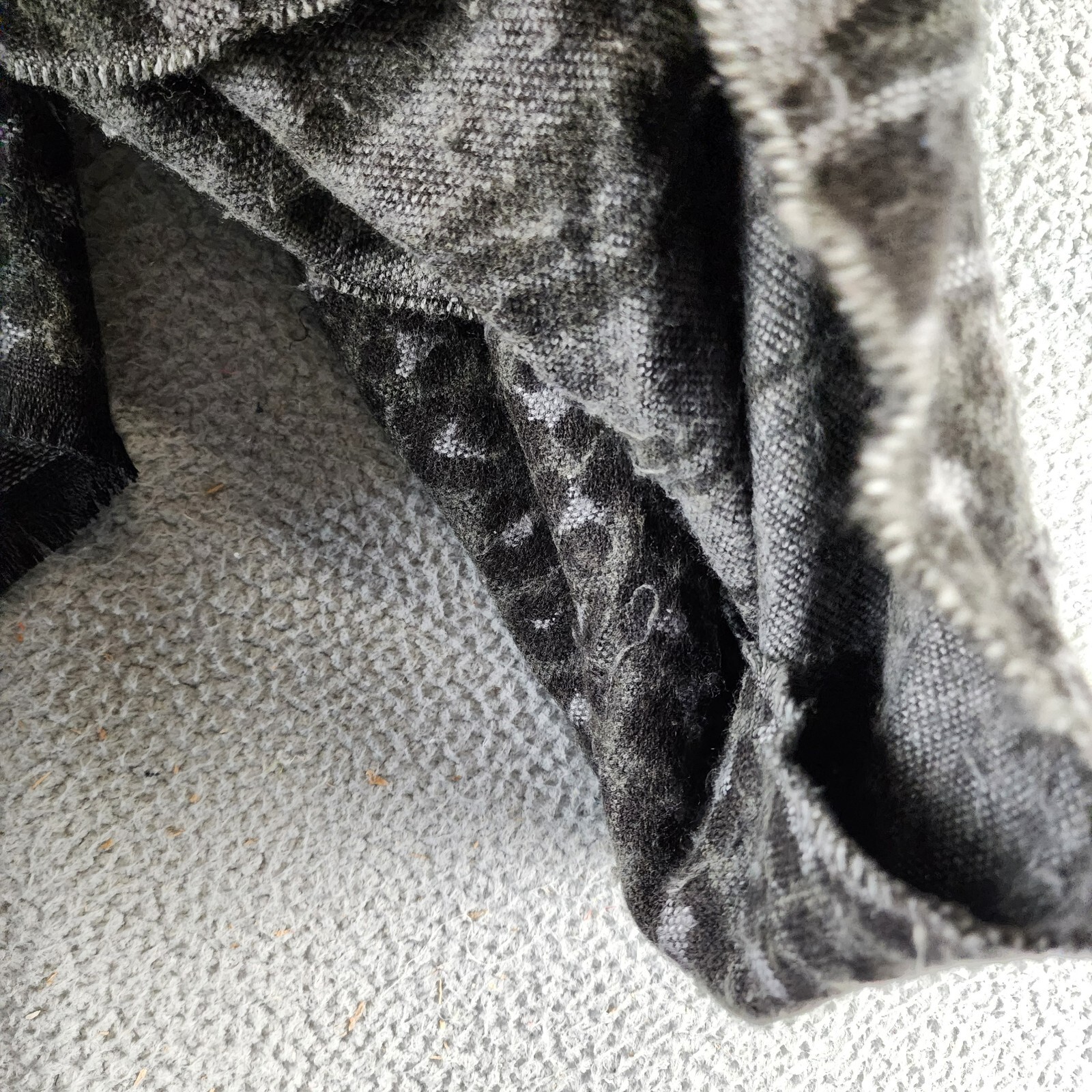 MICHAEL Michael Kors Wool Blend Animal-Print Jacquard Scarf Women's O/S Black - Picture 11 of 14