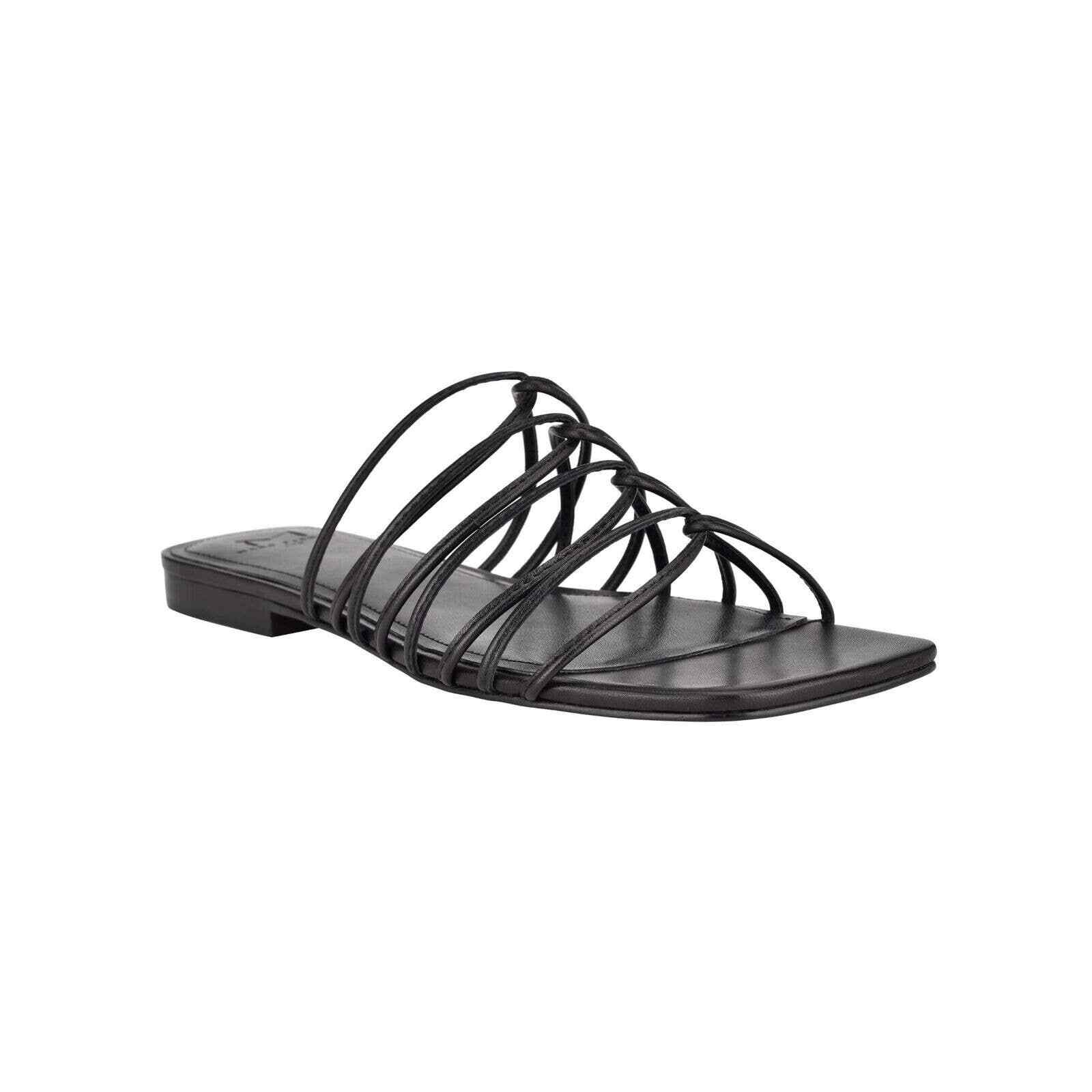 

Женские сандалии без шнуровки Marcio на плоской подошве, черные 35 евро, США 5, Черный