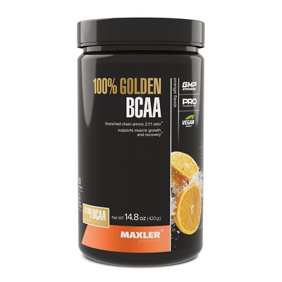 Maxler 100% Golden BCAA Powder - Intra & Post Workout Recovery Drink for Acce...
