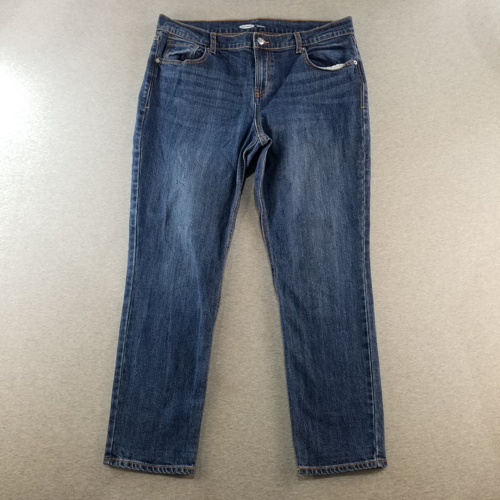 Old Navy Jeans Women's Sz 12 Blue Wash VTG Cotton Quality Boyfriend Fit Normcore