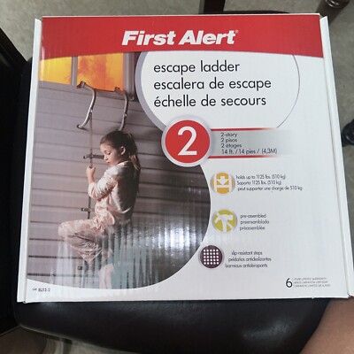 First Alert EL522 Two-Story 14ft Fire Escape Ladder