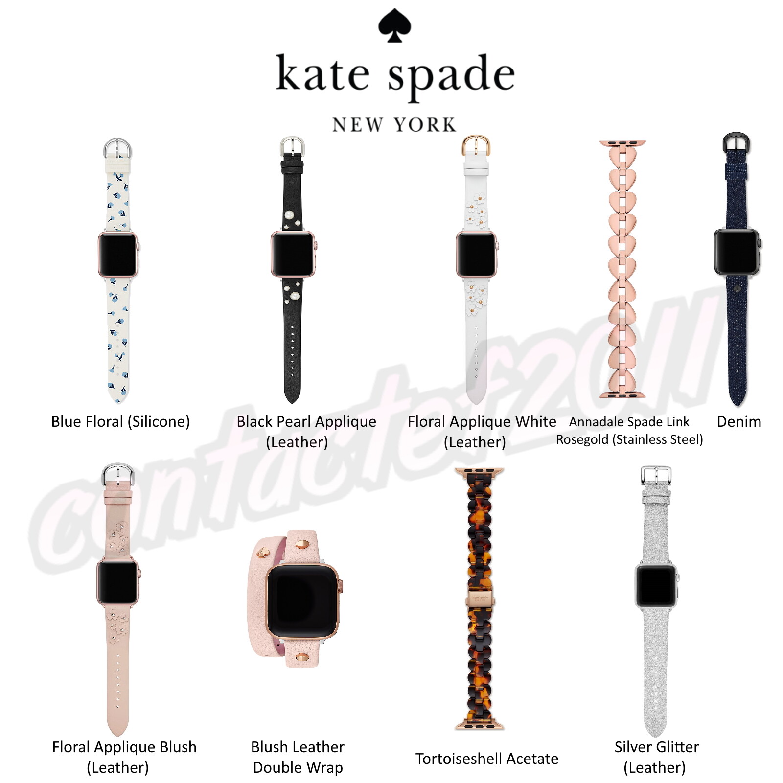Kate Spade CHOICE OF Apple Watch 38/40mm Band Straps SEALED Kate Spade CHOICE OF Apple Watch 38/40mm Band Straps SEALED