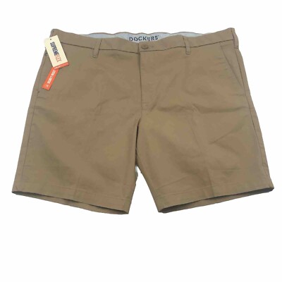 Dockers Mens Ultimate Short Supreme Flex Shorts Size 42 Beige Outdoors New NWT