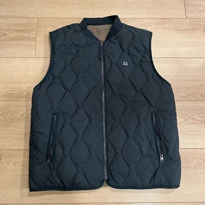 Kolon Sport Men s Green Quilted Puffer Vest Reversible Size 105/US L