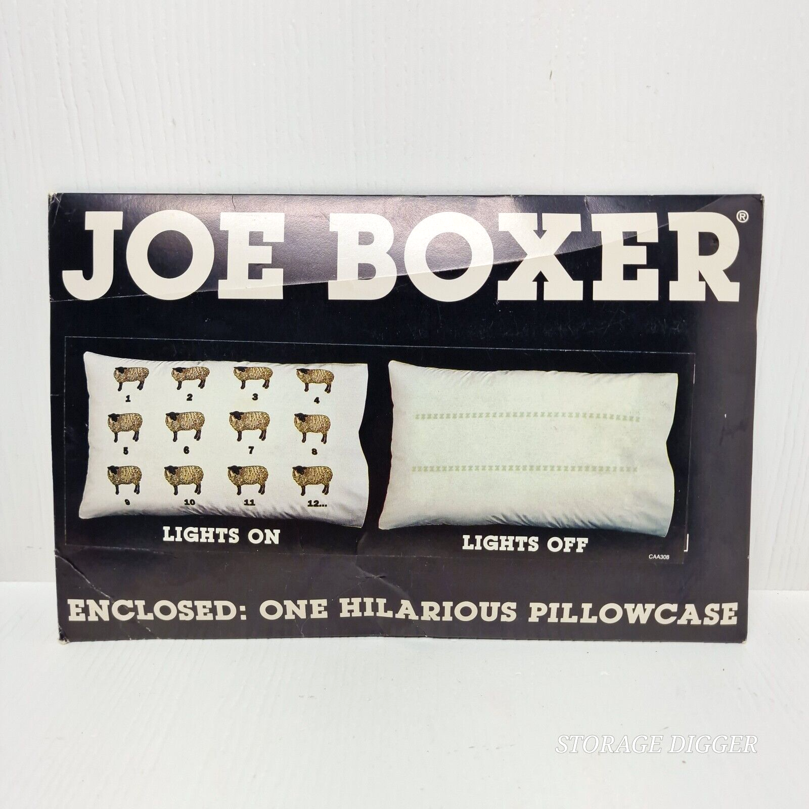 VTG NEW 1992 Joe Boxer Home Glow-In-The-Dark Pillowcase