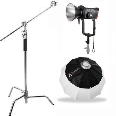 Aputure LS 600D Pro 600W 5600K Daylight LED Video Light + Lantern 90CM + C Stand