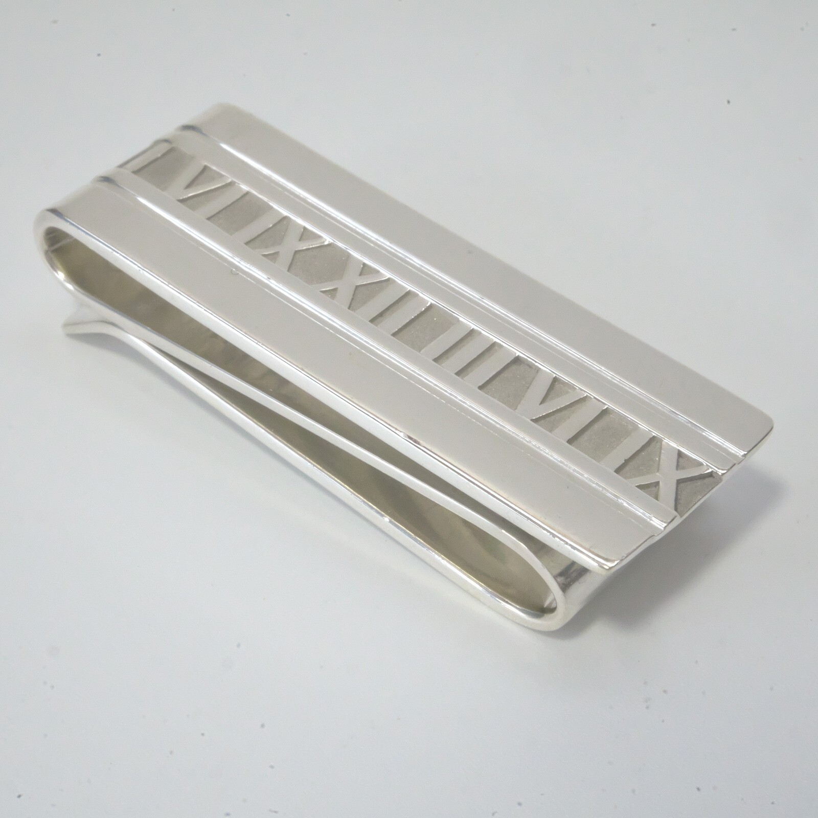 Tiffany＆Co./ティファニー マネークリップ ATLAS 2004 Tiffany & Co. Money Clip Holder Atlas Double 2004 Sterling