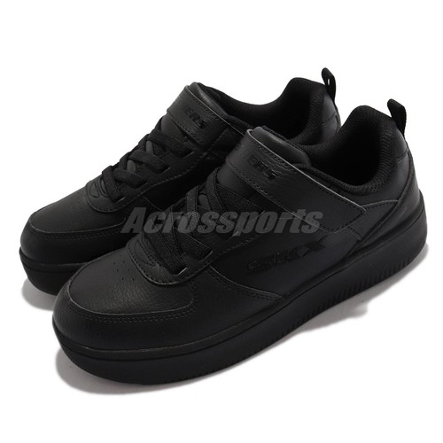 

Skechers Sport Court 92-Zelder Triple Black Strap Junior Kids Casual 405697-LBBK, Черный, Sport Court 92-zelder