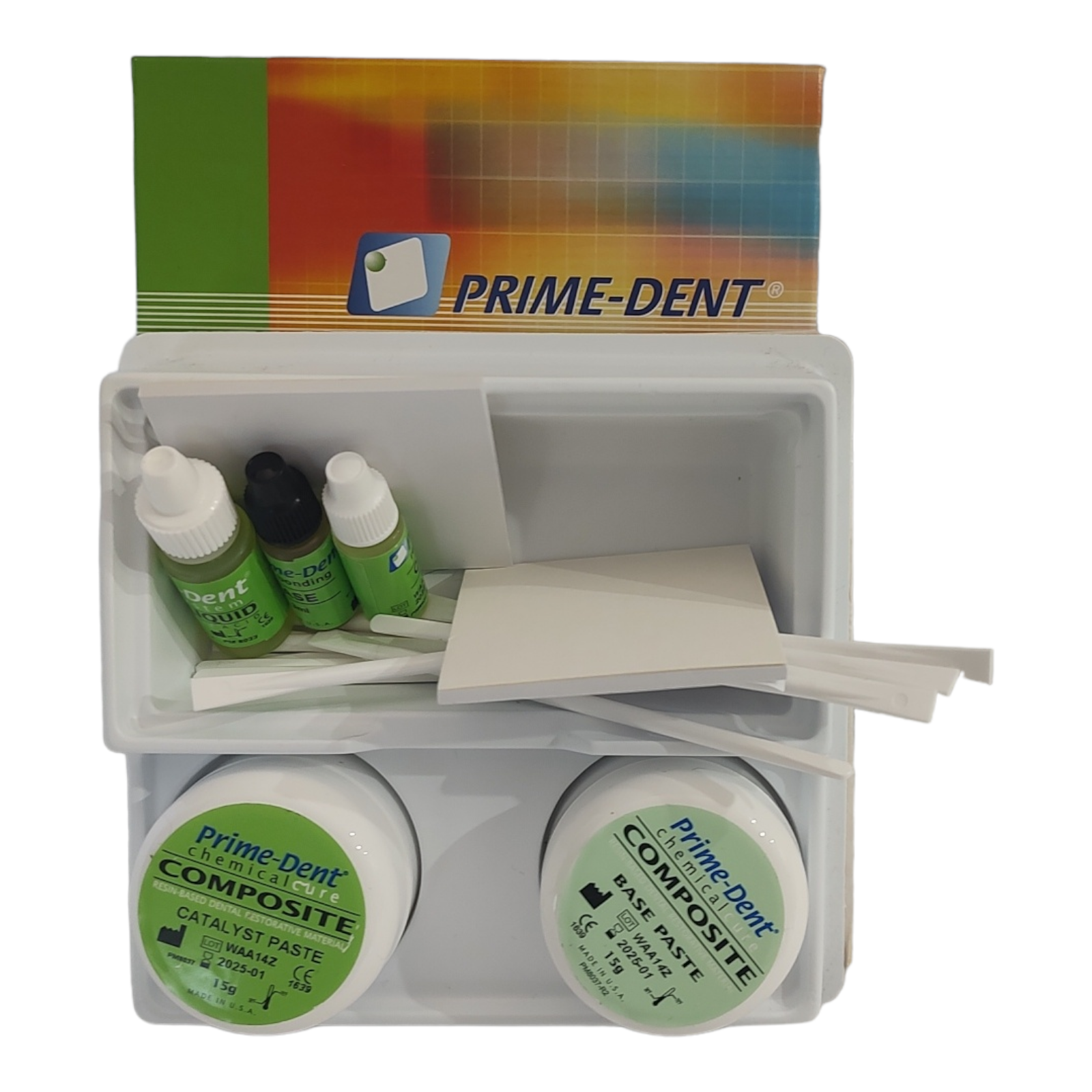 Temporary repair kit for cracks or chips on a tooth