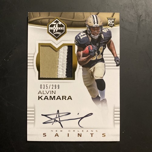 ALVIN KAMARA　アルビン カマーラ　直筆サインカード　AUTO　NFL 2017 Panini Certified Football Rookie Jumbo Patch #23 Alvin