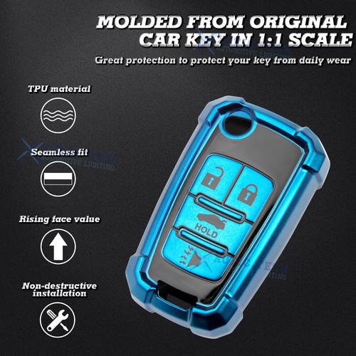 5-Colors TPU Smart Key Fob Cover Shell For Chevy Camaro Cruze Buick Encore GMC