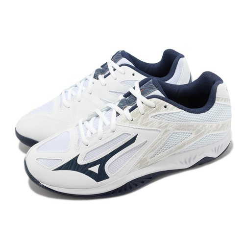 

Мужские волейбольные кроссовки унисекс Mizuno Thunder Blade 3, белые, темно-серые, V1GA2170-22, Белый, Thunder Blade 3