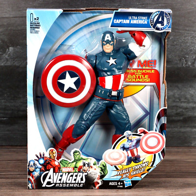 Marvel Avengers Ultra Strike Talking Captain America Figure Box Issue 2013 New