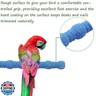 kathson Bird Perch Parrot Stand Cage Accessories Natural Wooden Stick Paw Grinding Rough-surfaced Chew Toy for Cockatiels,Cockatoo,Lorikeet,Conure,Parakeet 3 Pack (Random Color,7.9inch)