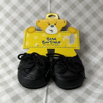 Build-A-Bear Workshop Bootique Boutique Black Dressy Loafer Lace Shoes New