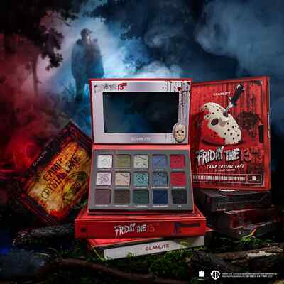 GLAMLITE COSMETICS FRIDAY THE 13TH X GLAMLITE ''CAMP CRYSTAL LAKE'' PALETTE