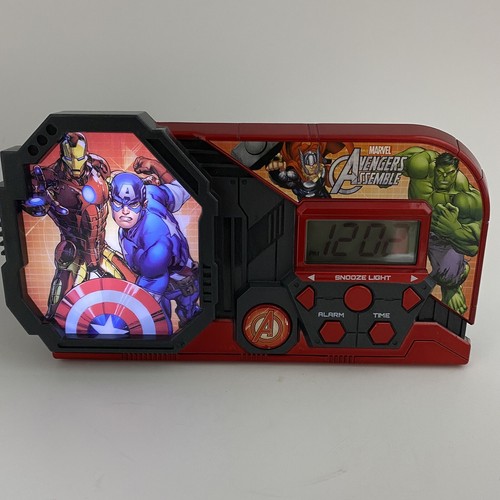 Marvel Avengers Assemble Kid's Talking Alarm Clock / Night Light