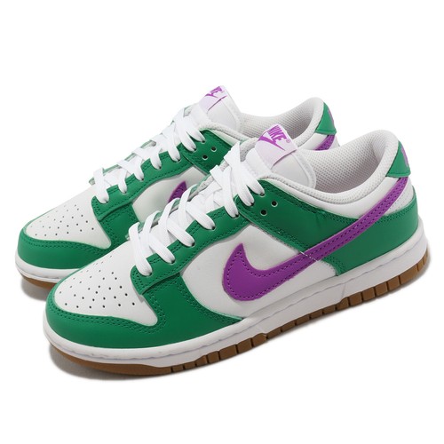 Nike Wmns Dunk Low Joker Белый Зеленый Фиолетовый Женский Повседневный образ жизни FD9922-151