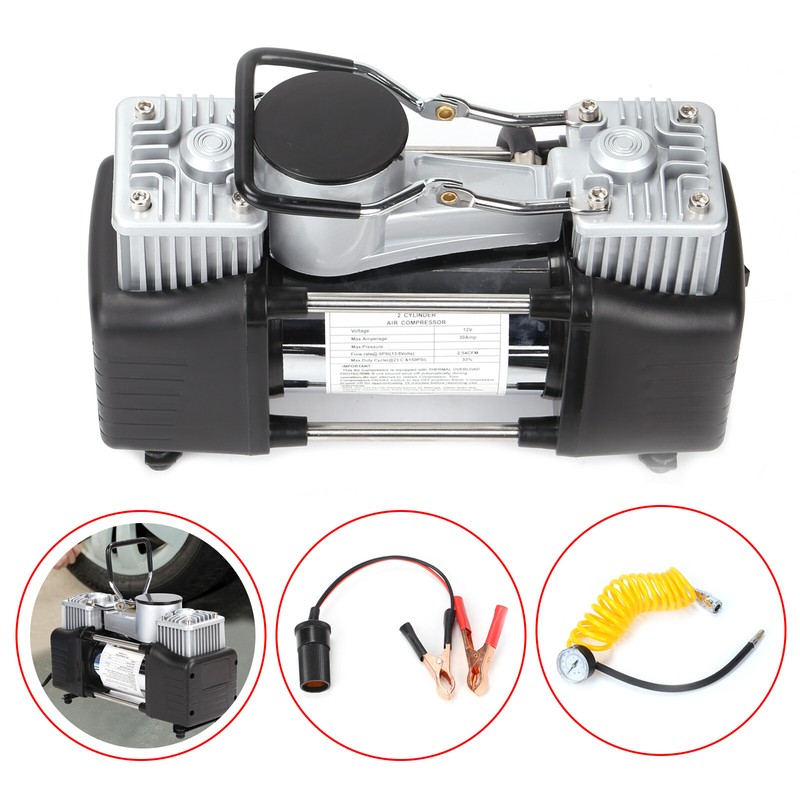 12V 150PSI Auto Reifen Kompressor Elektrische Luftpumpe Einzylinder Druckluft DE