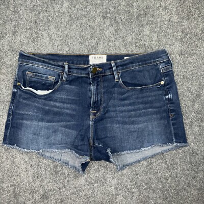 FRAME Shorts Womens Size 29 Blue Denim Le Cutoff Williams Stretch