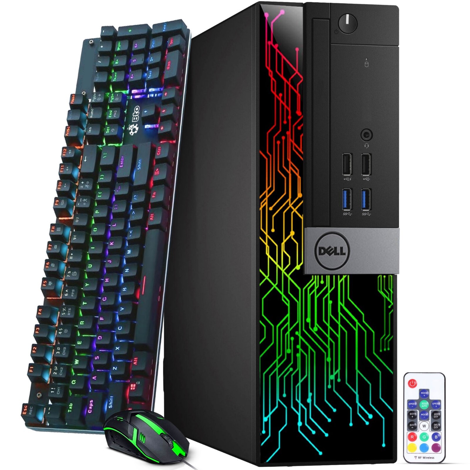 Dell OptiPlex Intel Core i7 6th RGB Desktop PC 32GB Ram 1TB
