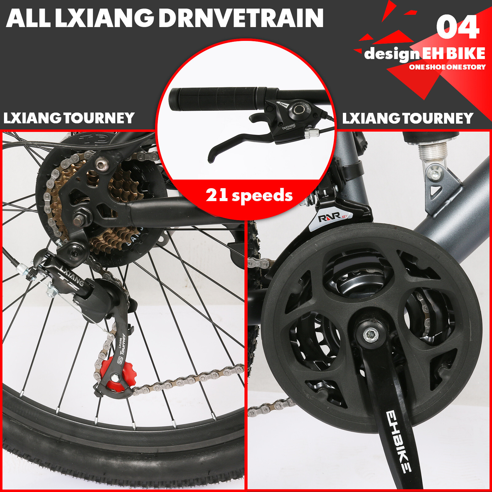 Mountain Bike, 26 Inch 21 Speed Road Bike For Adults Men And 24 Inch Bicycle Rim