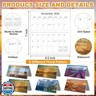 ReliThick 6 Pcs 2026 Pocket Calendar for Purse Monthly Planner Notebook Small Pocket Calendar Journals Notepads Appreciation Present Gift for Women Teacher School Office(Biblical Landscapes)
