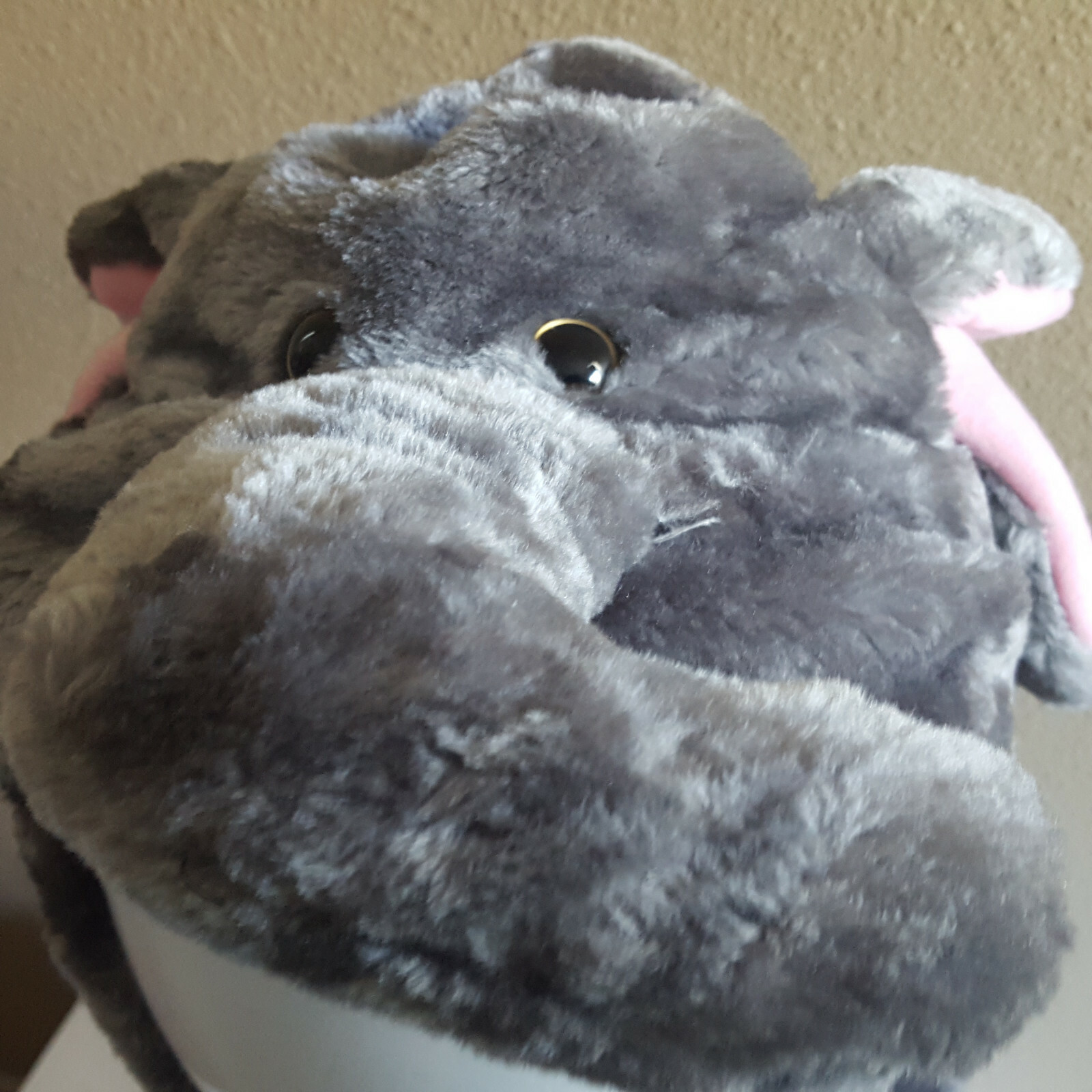 Animal Hoodie Elephant Head Kids Vest Plush Warm Jacket Costume Halloween Child 