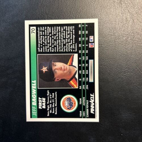 C55c 1992 Pinnacle #70 Jeff Bagwell, Houston Astros | eBay