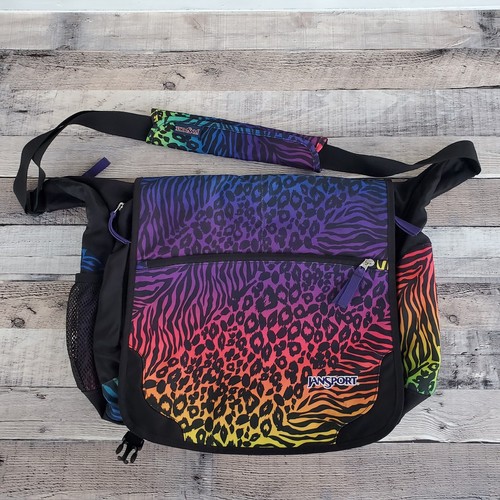JANSPORT Multicolor Animal Crossbody Messenger Laptop Bag