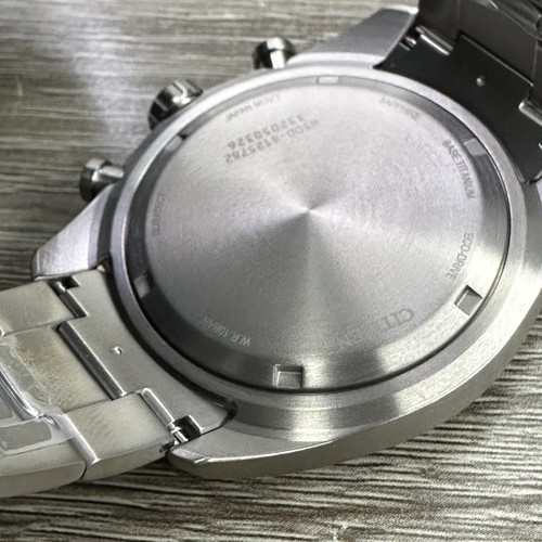 Pre-owned Citizen New✅titanium✅  Eco-drive Garrison Blue Number Dial Men's Watch At2480-57l