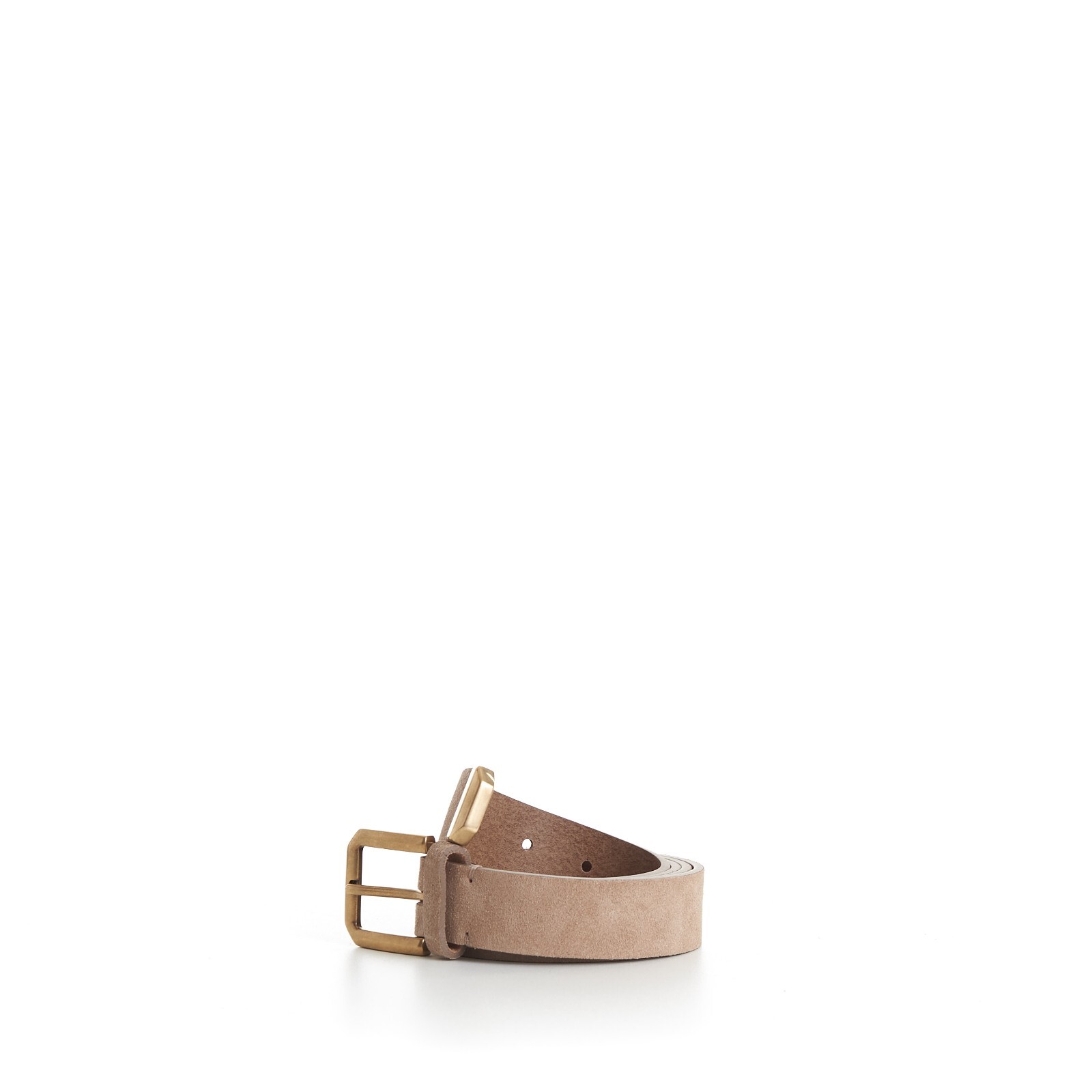 Pre-owned Brunello Cucinelli 695$ Light Brown Dress Belt - Square Buckle & Tip, Leather