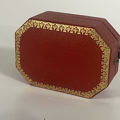 Antique PUSH BUTTON JEWELRY BOX - Nice shape Portuguese Jewelry