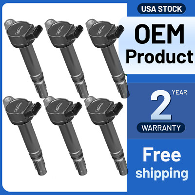 Ignition Coil Pack for Camry Rav4 Avalon Lexus RX350 ES350 3.5L UF487 Set of 6