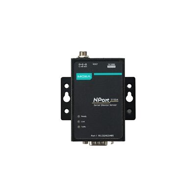 MOXA NPort 5150A - 1 Port RS-232/422/485 Serial Device Server, 0 to 60°C Oper...
