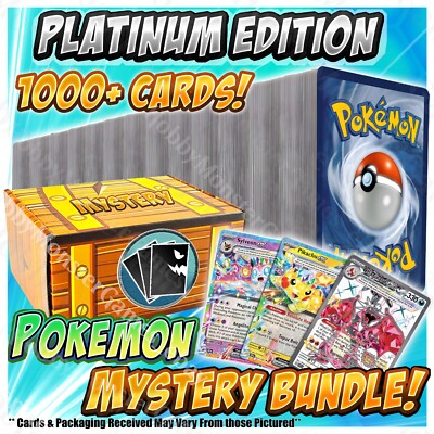 Pokémon TCG Card Mega Pack Mystery Bundle -Platinum Edition