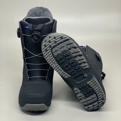 Pre-owned Burton Ruler Wide Boa All Mountain Snowboard Boot Black Grey Sz M 11 21426100001