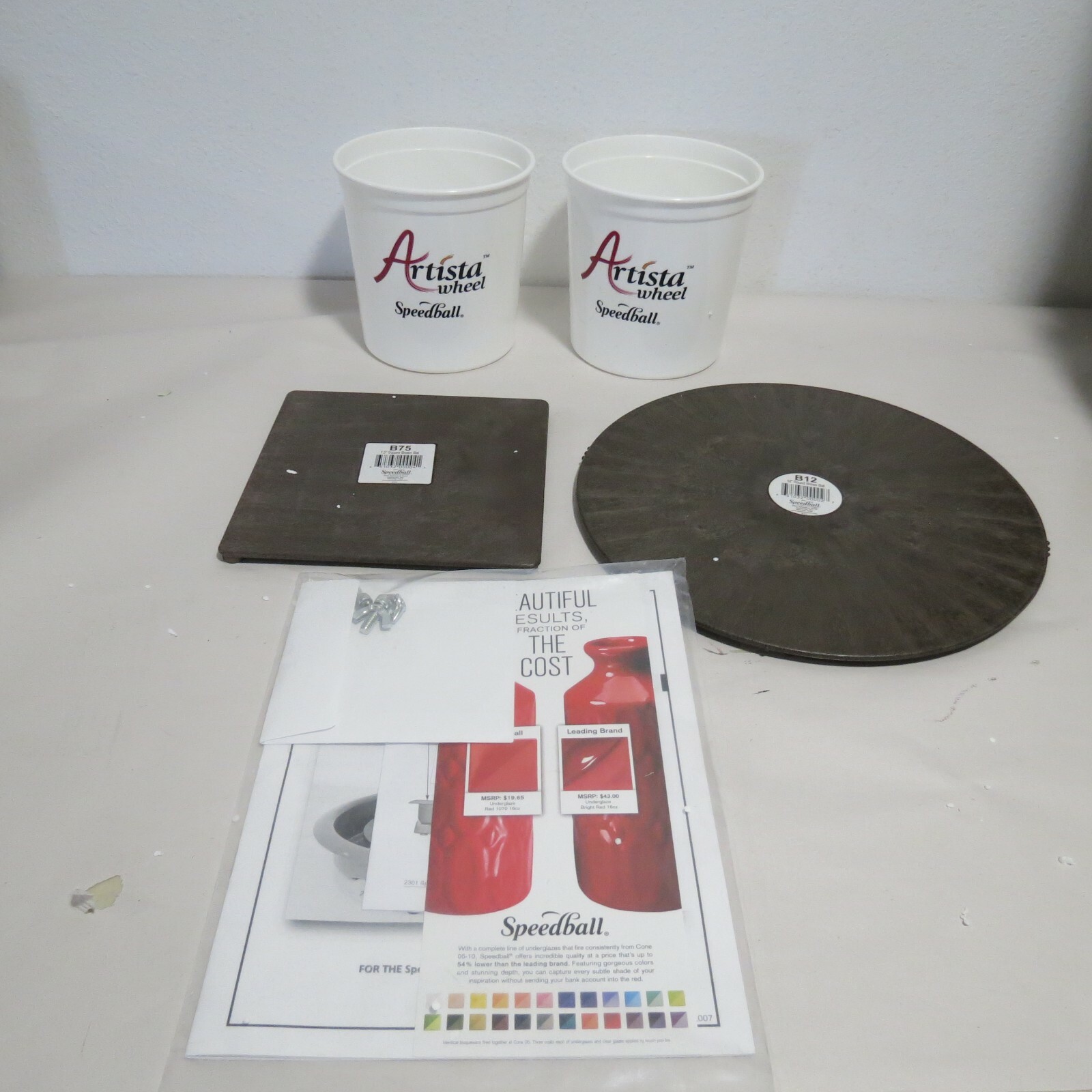 Speedball Portable ARTISTA Table Pottery Wheel 11