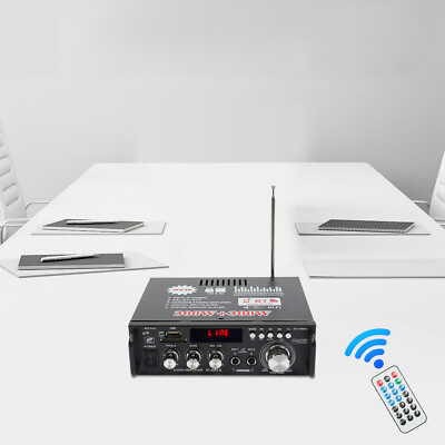 600W Mini HiFi Bluetooth Stereo Verstärker Digital Power Audio Amplifier USB NEU