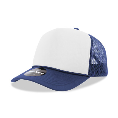 Decky 5 Panel High Profile Structured Two Tone Foam Trucker - 210