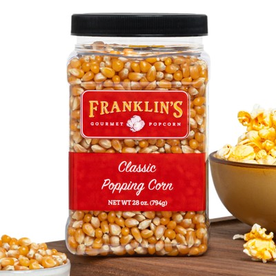 Franklin s Popcorn 28oz Tub Classic Popcorn Kernels for Popping - Made in USA...