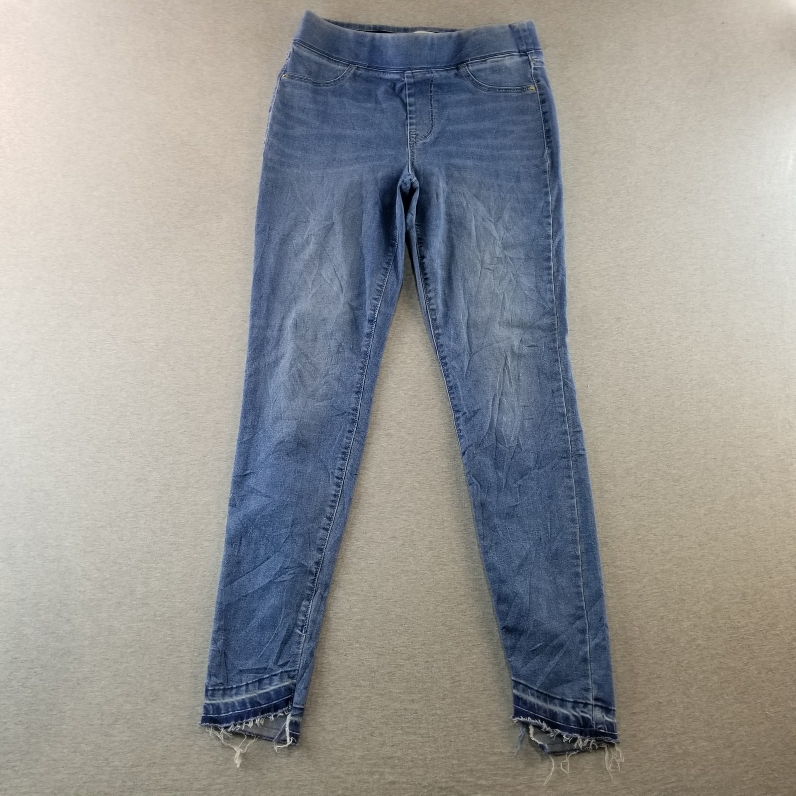 Old Navy Jeans Womens Sz 8 Tall Pull On Rockstar Jegging Med Wash Normcore Comfy