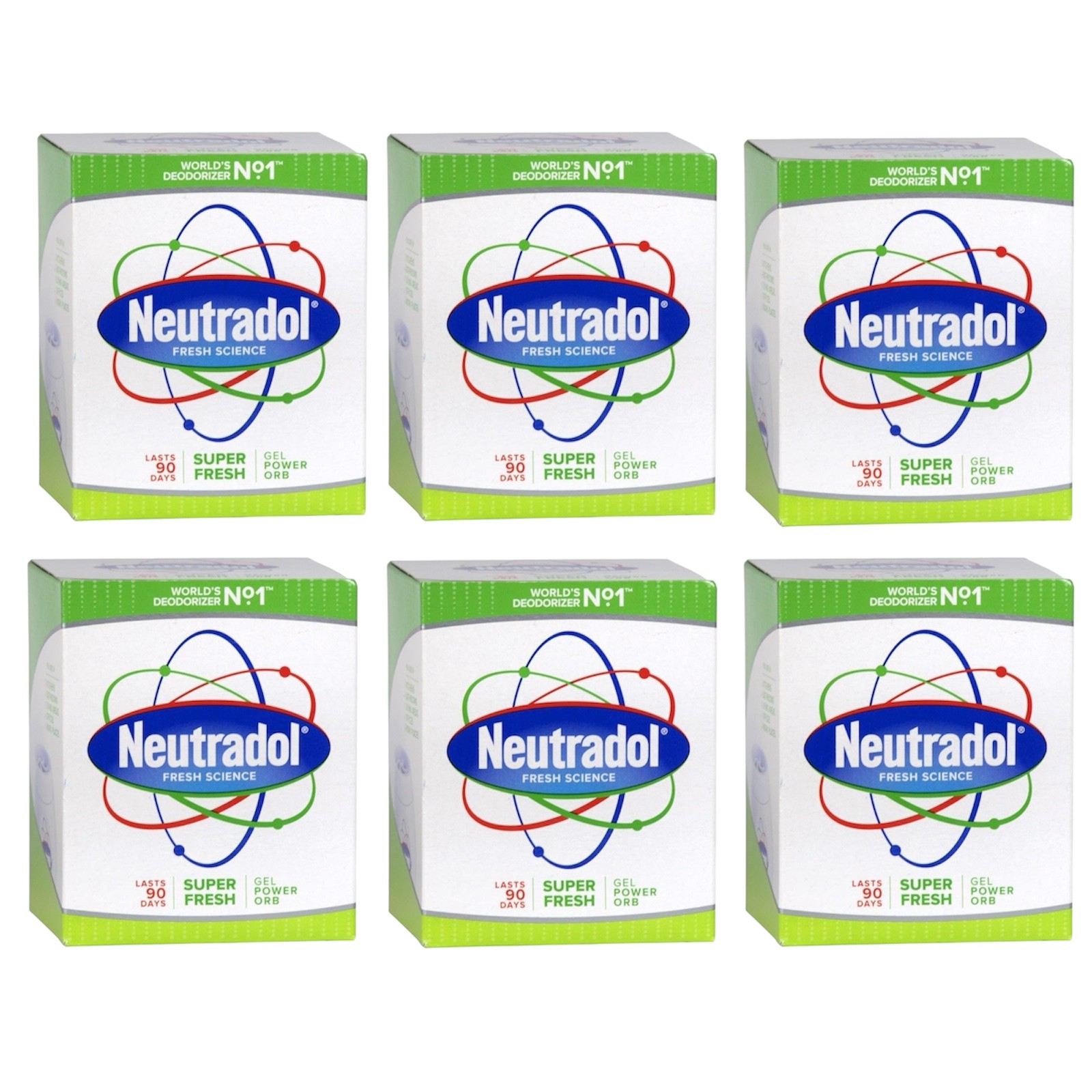 Neutradol Super Fresh Odour Destroyer Gel 135g Pack of 6