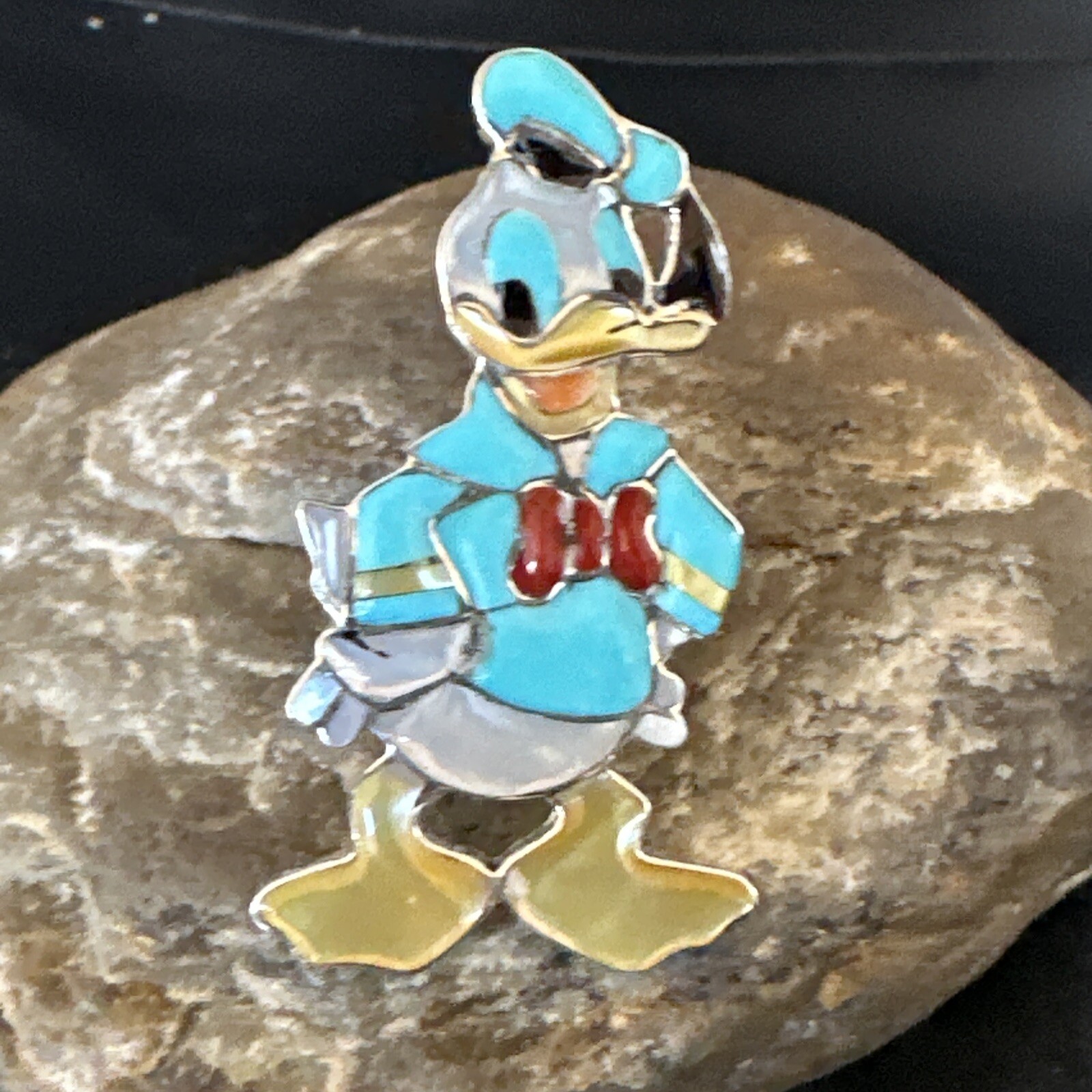 Collectible Zuni Sterling Silver Disney Donald Duck Ring Sz 6