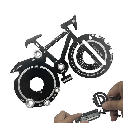 Bicycle Keychain Metal Key Tool Keyring Portable Mini Hand Tools Keychain Gift