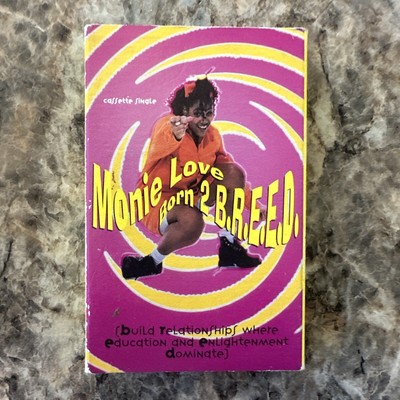 Born 2 B.R.E.E.D. [Single] [Single] by Monie Love (Cassette, Jan-1993, Warner...