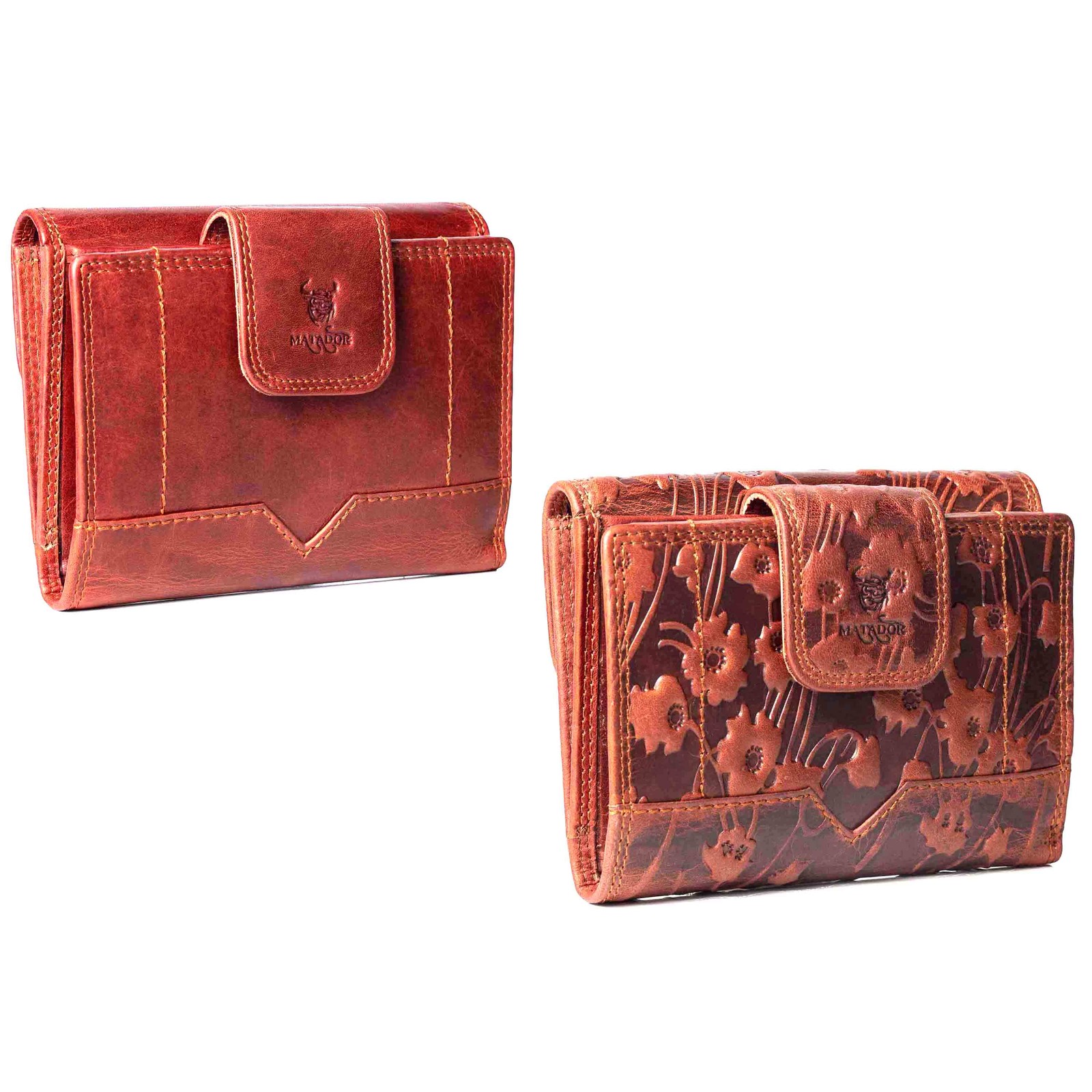 MATADOR Damen Echt Leder Geldbörse Geldbeutel Geldtasche XXL Portemonnaie RFID