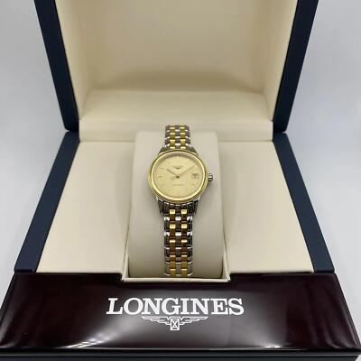 Pre-owned Longines Flagship 26mm Steel Champagne Dial Automatic Ladies Watch L4.274.3.32.7