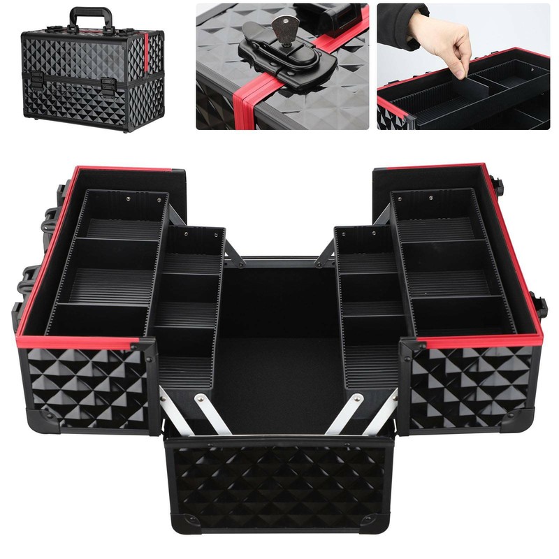 Kosmetikkoffer Schminkkoffer Schmuckkoffer Trolley Make up Koffer Multikoffer